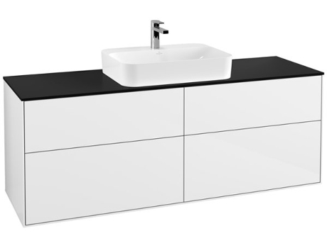 Villeroy Und Boch Finion Móvel de apoio F44100 1600X603X501Mm Abdeckplatte Black Matt
