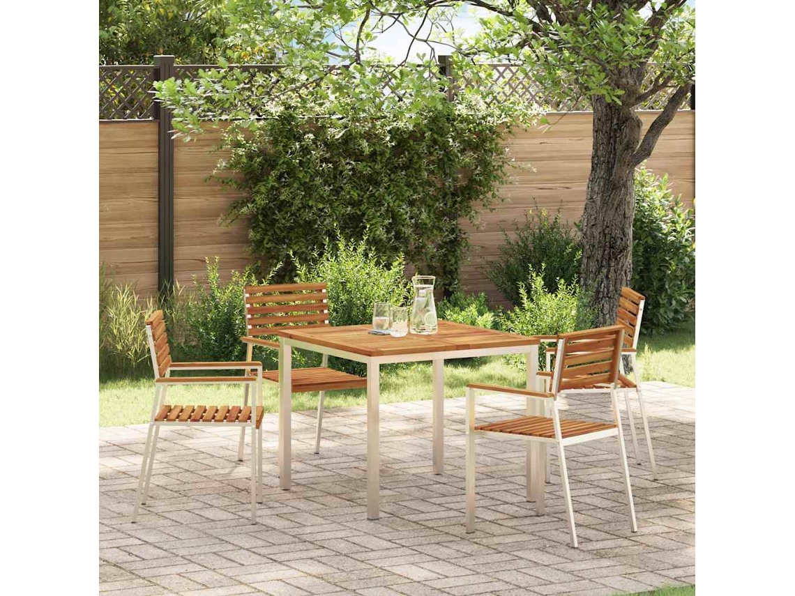 Vidaxl Cadeira De Jardim 4 Pcs