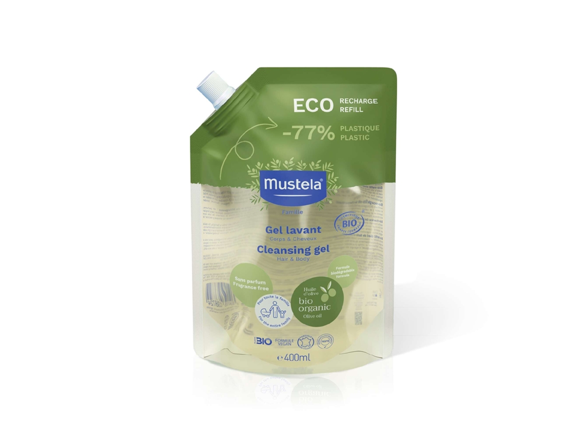 Refill Gel De Banho Bio Eco 400 Ml Mustela