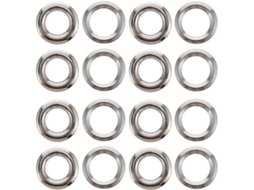 100 Ilhós De Cortina Em Latão Prateado 8mm Para Uso Interno, 100 Peças Para Decoração E Reparo De Ja