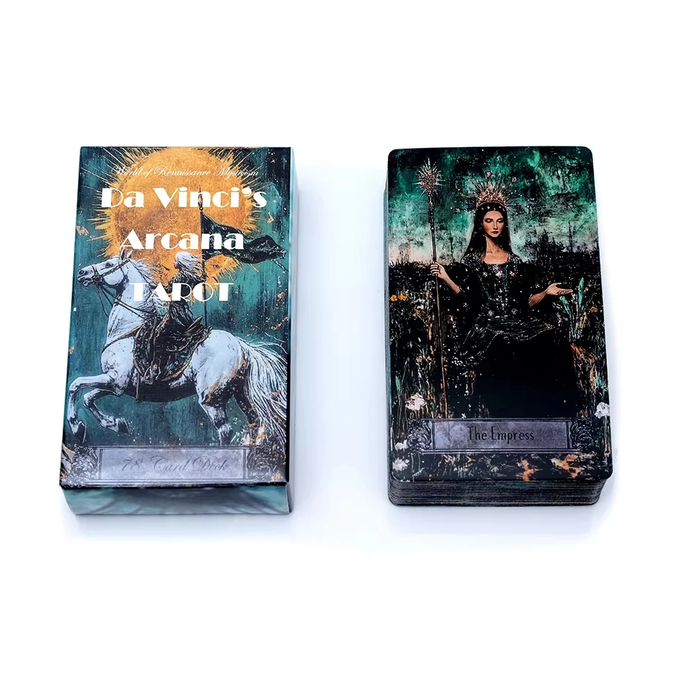 Tarot Místico De Da Vinci, Tarot Artesanal, Conjunto De Tarot De Arte Mística