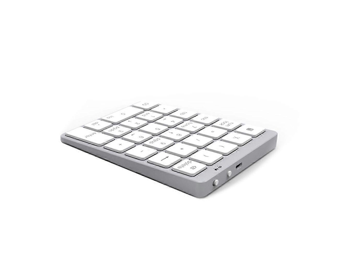 Teclado Numérico Digital Sem Fio Com Suporte Bluetooth, Liga De Alumínio, Fino E Portátil Para Android/windows Everley891