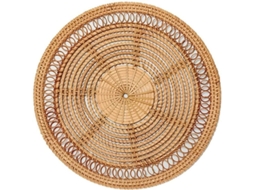 Decoração de Parede NOVA LINE em rattan tecido artesanal boho natural para casa