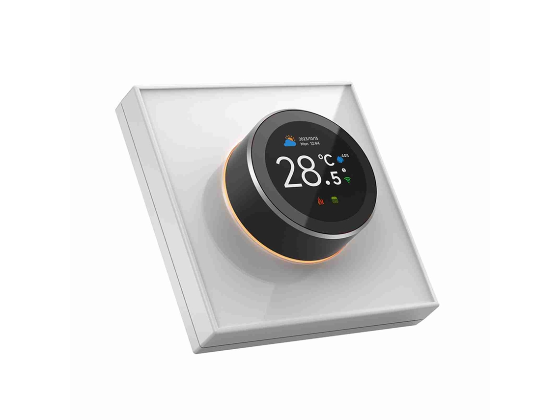 Termostato Inteligente Com Tela Tft 1.32 Polegadas, Toque, Wi-fi E Luz Ambiente Para Casa