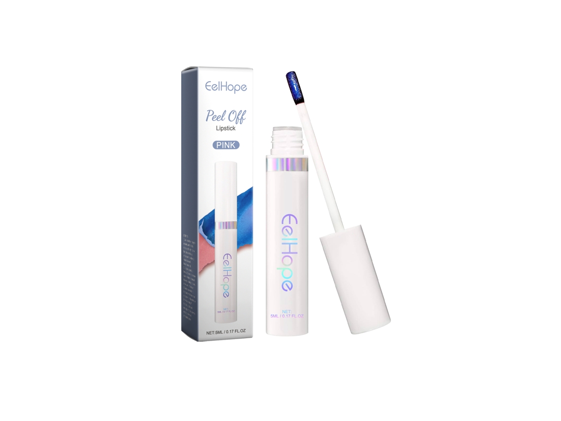 Batom Gloss Retrátil Rosa com Cor Intensa, Prático para o Uso Diário LAXISCREED