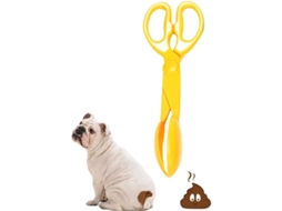 2026-pinza Para Caca De Mascotas Linjou, Tijeras, Amarilla, Mango Largo, Plástico, Para Perros Y Gatos