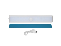 Luz Led Sensor de Movimento para Armário Gaveta Cozinha Recarregável Usb 40leds