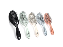 5pcs Escova de Cabelo Orgânico com Palha, Neutra Ao Clima, Sem Puxar, Desembaraçadora Onq