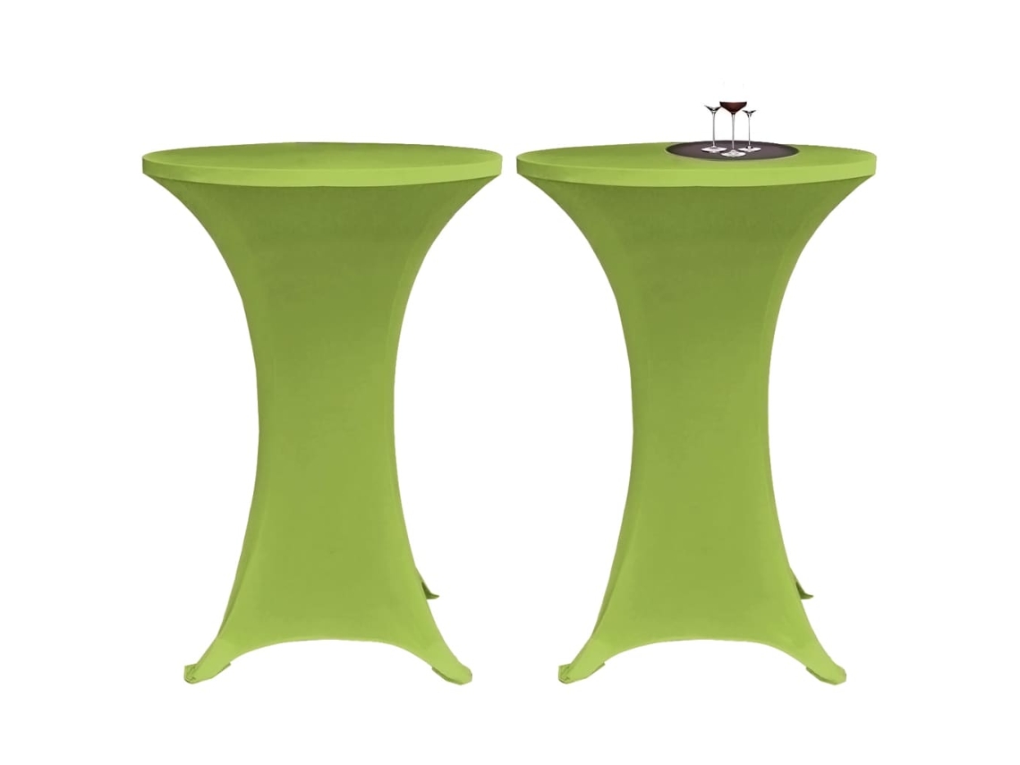 Vidaxl Capa Extensível Para Mesa 2 Pcs 60 Cm Verde