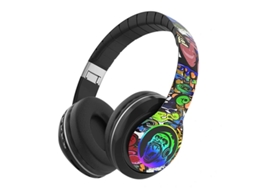Fone De Ouvido Bluetooth Com Arco De Cabeça Fone De Ouvido Bluetooth Sem Fio Graffiti Live Fone De Ouvido B Brilvibera