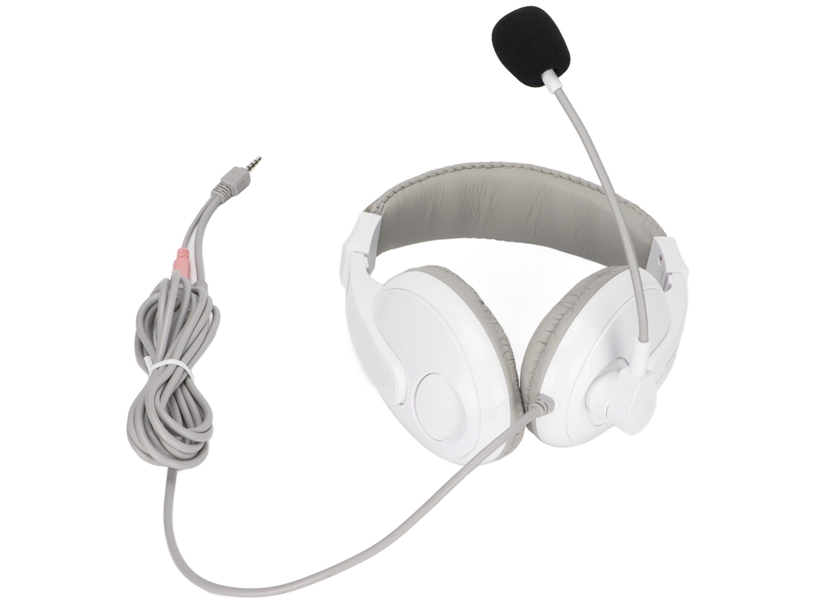 Aetheria fone de Ouvido Gaming com Microfone, Plugues Multifuncionais, para Computador e Celular, Branco