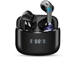 Auriculares Bluetooth True Wireless Estéreo 5 e Controle de Toque com Tela Lcd Ipx7 Microfones Embutidos com Vida Út