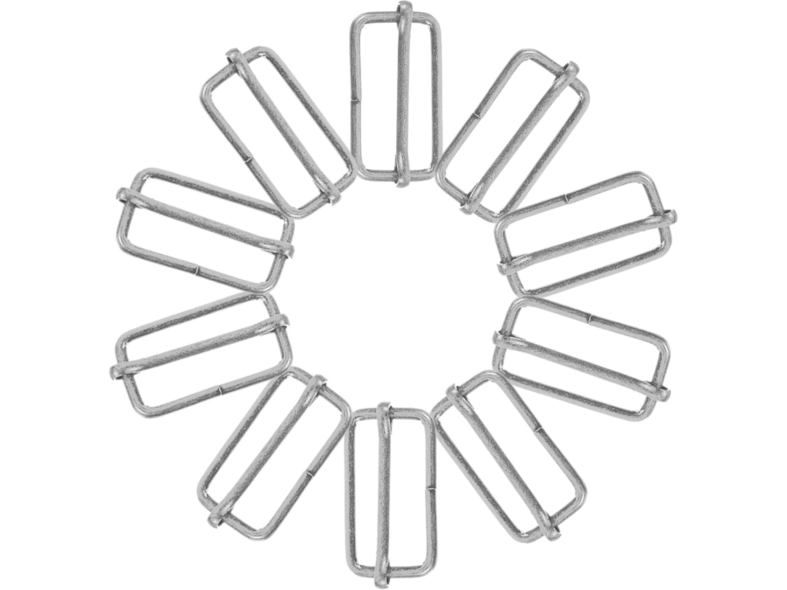 Conjunto De 20 Fivelas De Pino Ajustáveis De 32 Mm Na Cor Prata.
