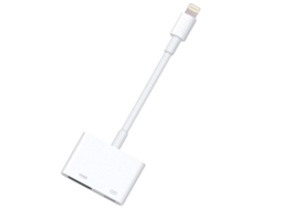 Adaptador Lightning para Hdmi com Adaptador Av Digital Lightning 1080P Branco