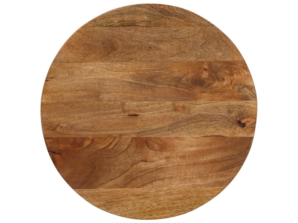 Vidaxl Tampo De Mesa Redondo Ø50x2,5cm Madeira De Mangueira Maciça