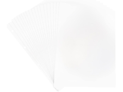 Ultechnovo Lote De 20 Páginas De Recarga Para Álbum De Fotos Com 4 Anneaux - Pochettes Em Pp Blanc