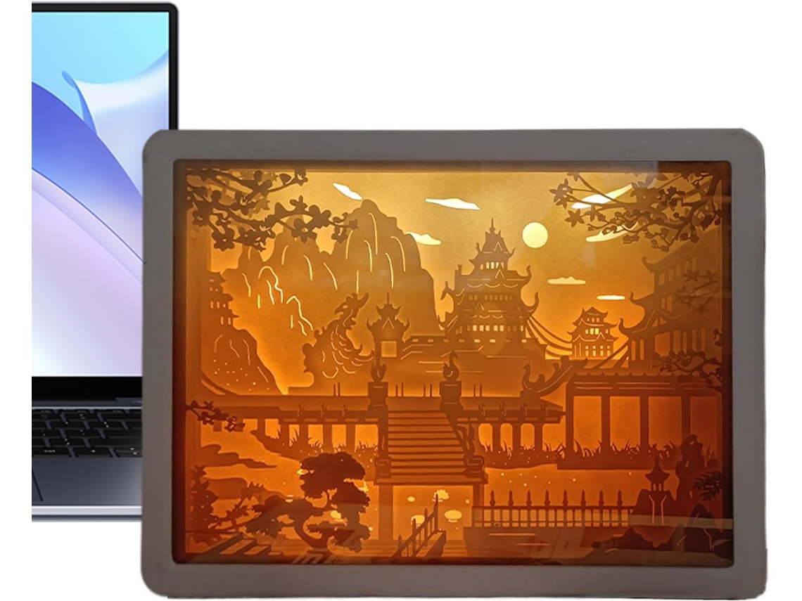 Luminária Noturna Led 3d Multicamadas Para Decoração Diy