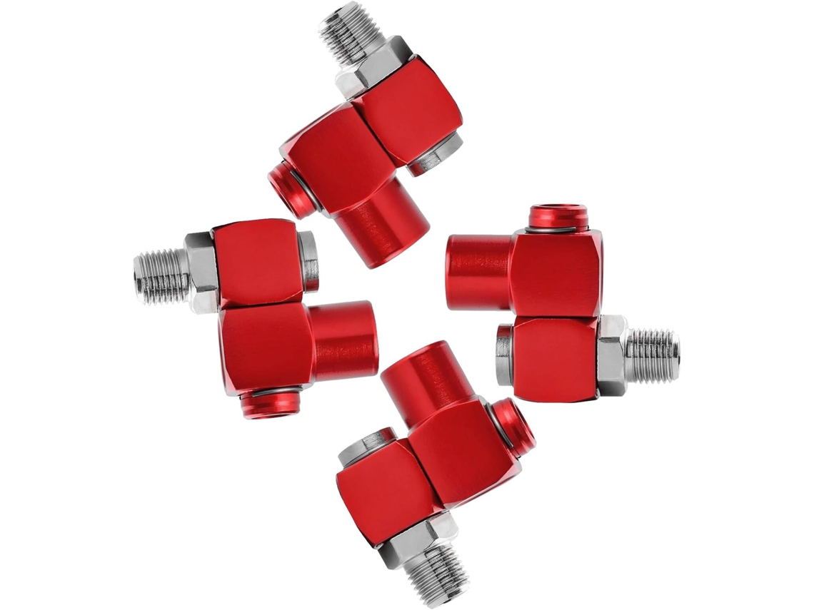 Conjunto de 4 Conexões Giratórias Alipis para Mangueira de Ar