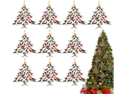 Conjunto De 10 Enfeites De Beija-flor Para Pendurar Na Parede Externa, Perfeitos Para O Natal.