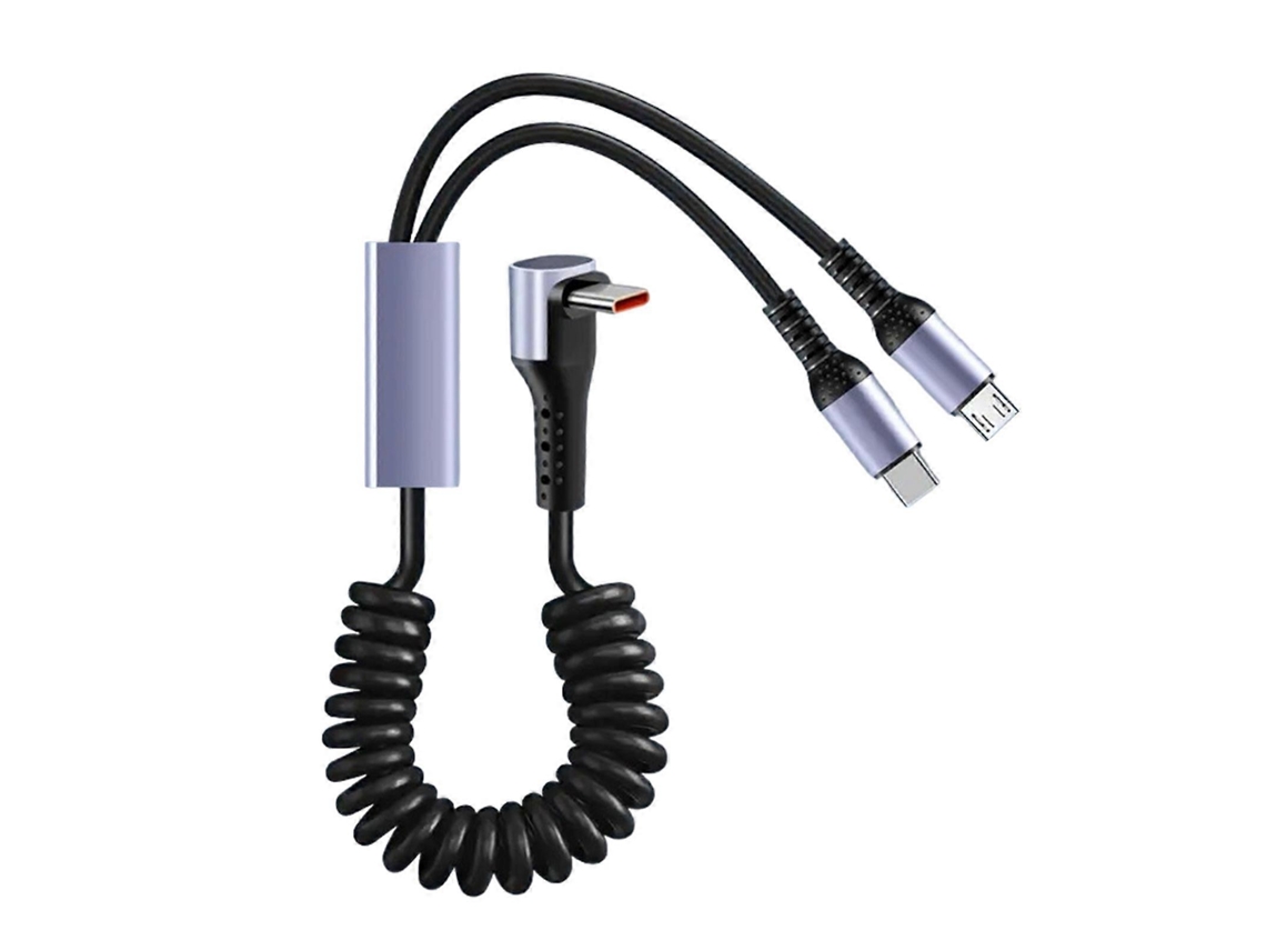 Lurelia Cabo De Carregamento Micro Usb Para Usb-c, 66 W, 2 Em 1, Telemóveis, Rápido
