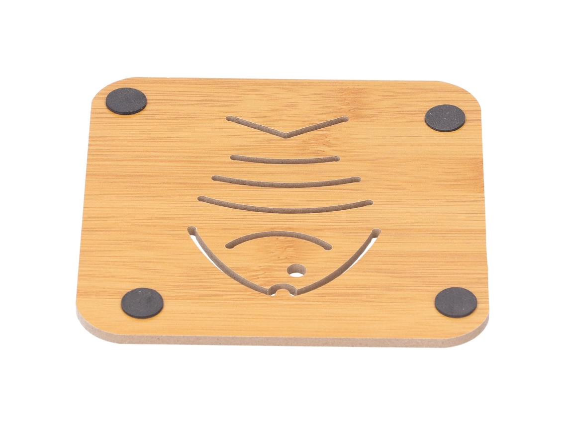 Descanso De Mesa Tipo Bambu (design Oco, Resistente Ao Calor E Isolante) Eoocoo