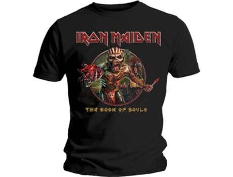T-Shirt ROCK OFF Iron Maiden - Book Of Souls Preto (Tamanho: M)
