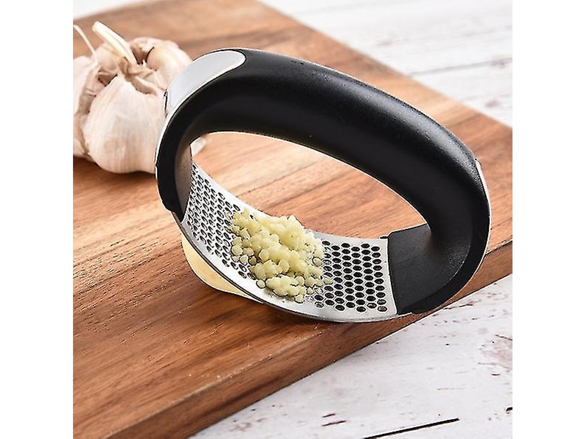 Prensa de Ajo Zk manual de Acero Inoxidable de Calidad Alimentaria para Ajo Y Jengibre Con 220 Huecos Finos Y Durable