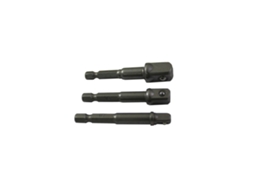 Adaptad.(jg. 3 Pçs) P/ Chv. Caixa Ingco 1/4" + 3/8"+ 1/2"