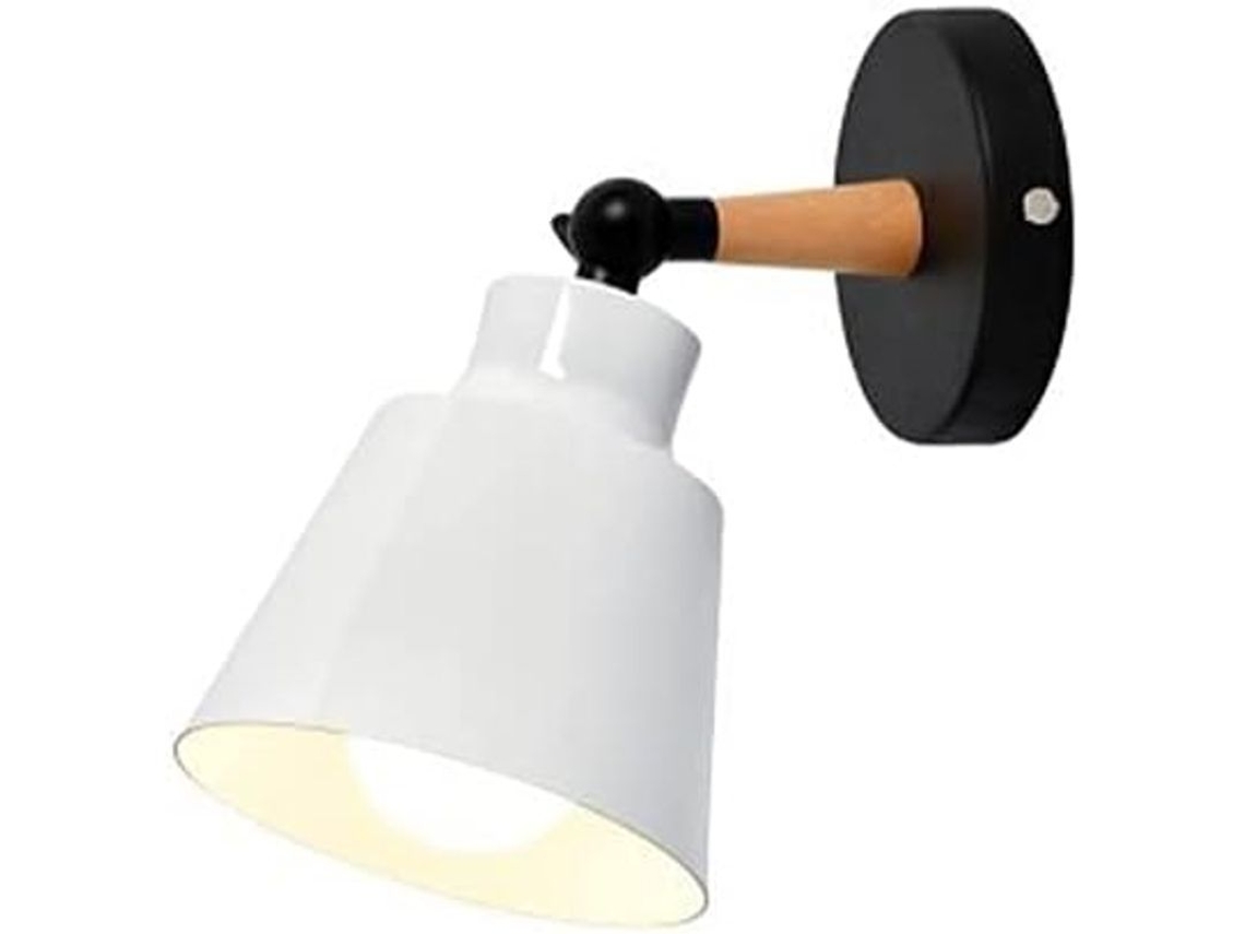 Lâmpada De Parede Nórdica Macaron E27 Interruptor Plug-in Regulável Para Quarto Sala De Estar (exclui Lâmpada)
