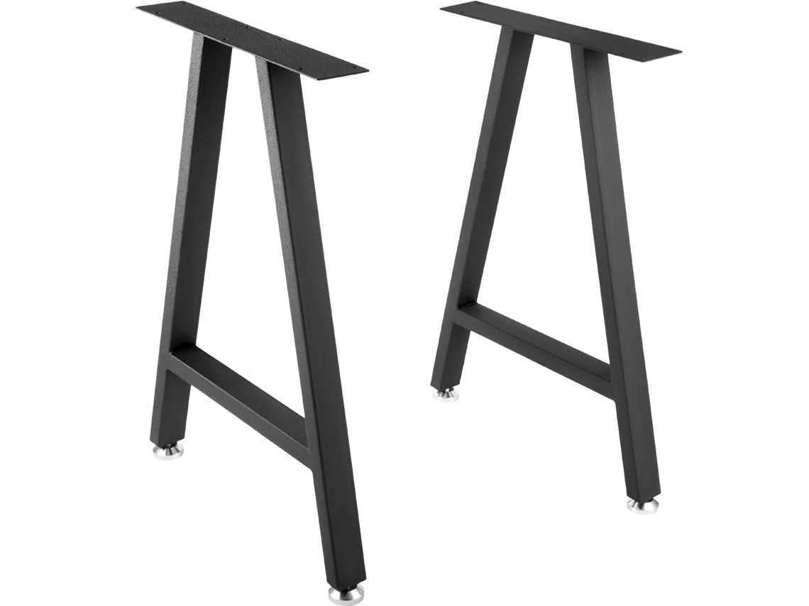 Conjunto De 2 Pernas De Mesa De Metal Succebuy, 2 Pernas Em Formato A De 28 X 17,7 Polegadas Para Mesa De Jantar