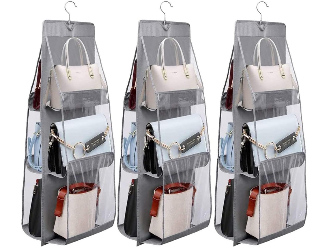 Organizador Pendente Para Malas Dobrável, 6 Compartimentos, Para Quarto/armário De Roupa. Igvtrade (3 Unid.)