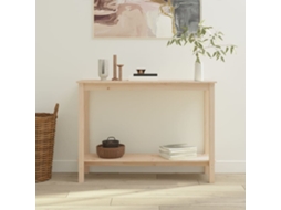 Vidaxl Mesa Consola 110x40x80 Cm Madeira De Pinho Maciço