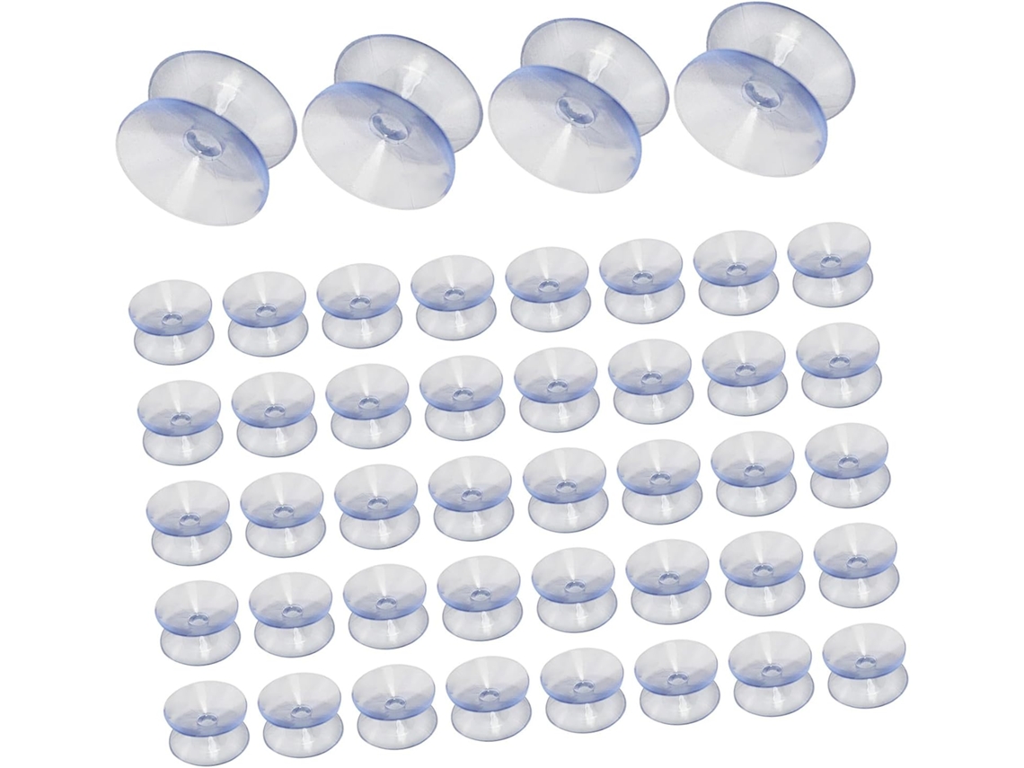 Conjunto De 50 Ventosas Borracha Transparente 20mm, Almofadas De Silicone Antiderrapantes Para Vidro, Para Uso Em Móveis