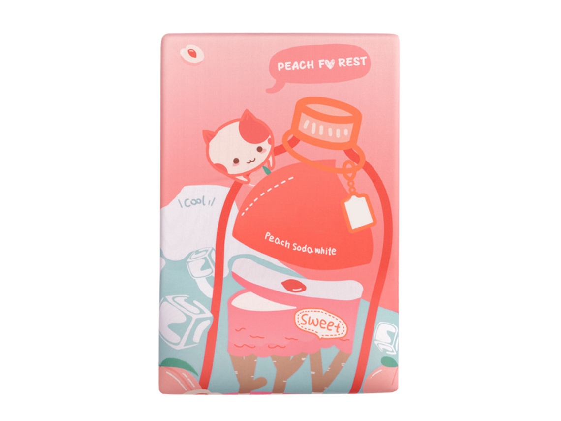 Mouse Pad Ergonômico Com Suporte Para Punho, Base Anti Derrapante Para Digitação Fácil E Alívio De Dor, Cor De Soda De Pêssego