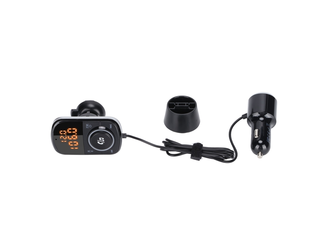 Transmissor FM Bluetooth Carro EOOCOO com chamadas Sem Mão, Carregamento Rápido 3.0