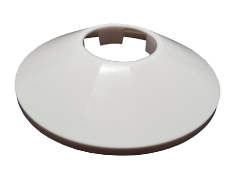 Colar Branco em Forma de Cone para Cobrir Orifícios de Tubo, Ocultar Lacunas Diâmetro 32mm