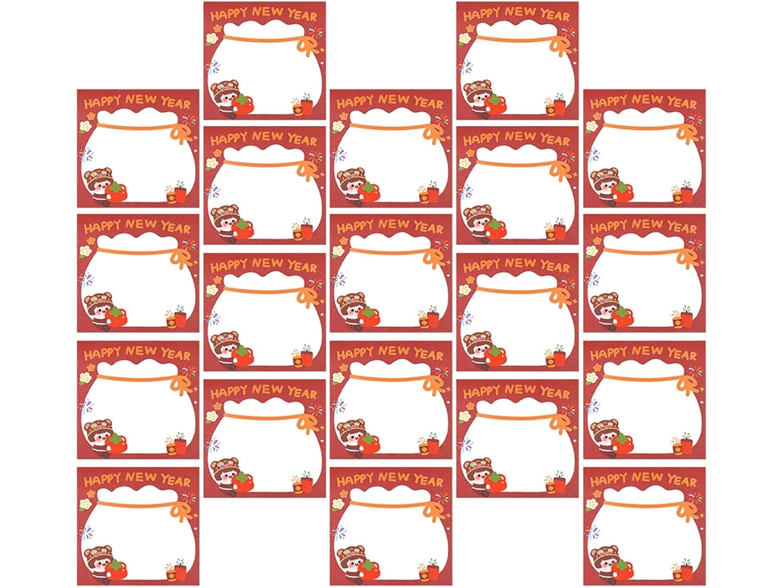 Conjunto De 30 Blocos De Notas Com Estampas De Desenhos Animados Para O Ano Novo Chinês, Perfeitos Lembretes