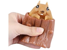 Mali brinquedo Antistress Toco com Esquilo Borracha Durável Brinquedo Sensorial Fidget