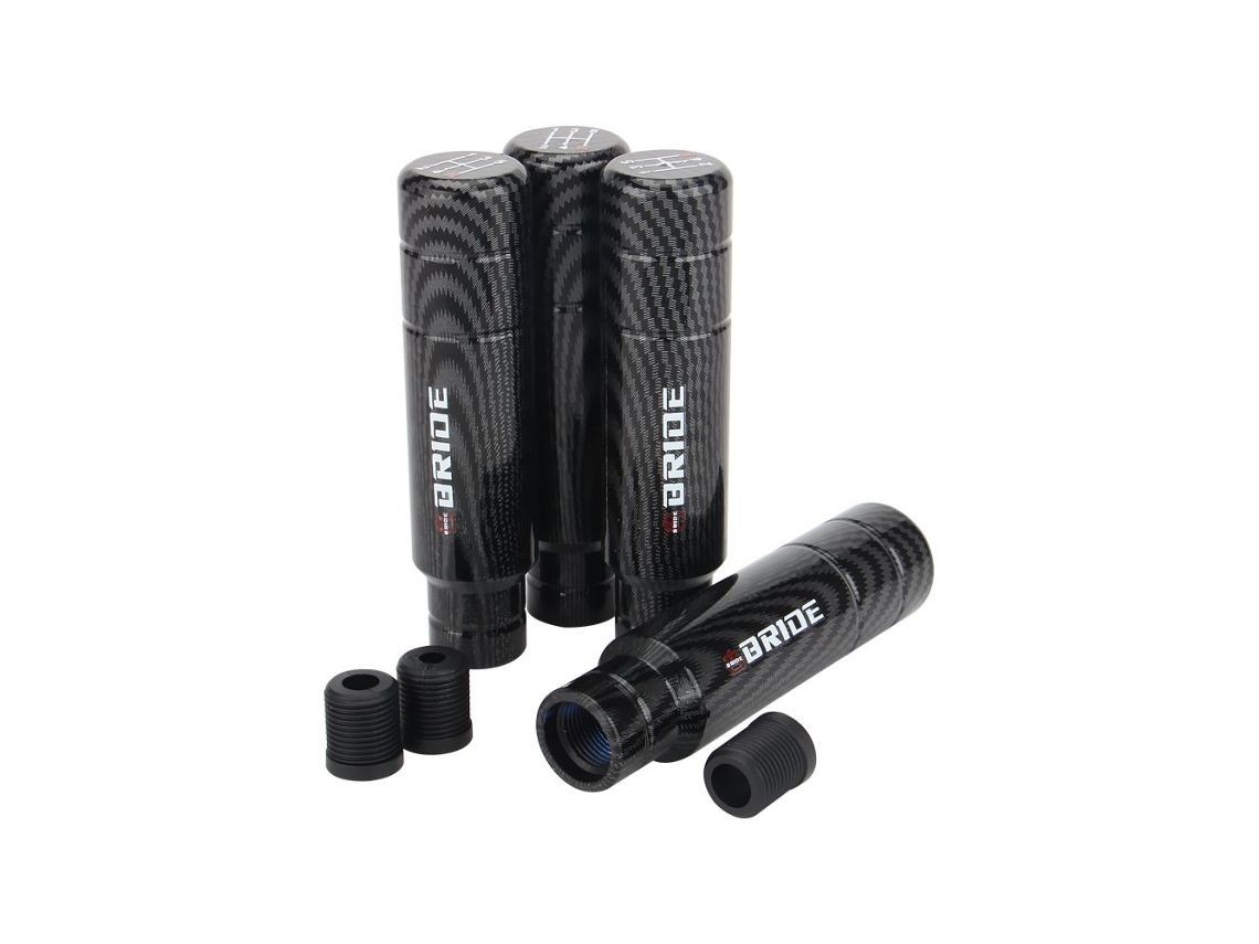 Manopla De Câmbio Manual Universal Para Carro, Estilo Alumínio E Carbono, 13 Cm, Com Adaptador M8 M10 M12
