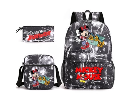 KOHREE Conjunto de Três Peças de Mochila de Estudante Do Mickey Mouse