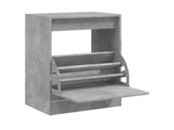 Shoe Cabinet, Shoe Cabinets Vidaxl Cinzeto Madeira Processada (60 X 42 X 69 Cm)
