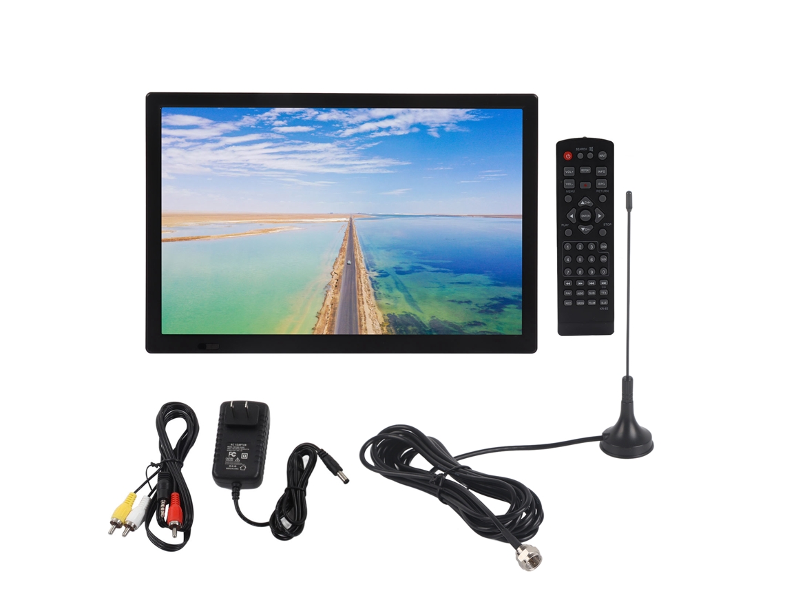 Tv Digital Atsc Portátil LAXISCREED 15.4 Polegadas Led Recarregável com Suporte
