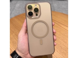Capa Dourada Do Deserto Com Ímã Para Iphone 17, Ultrafina E Fosca.