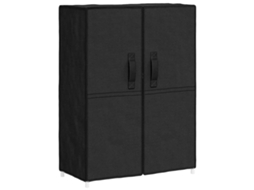Sapateira 60x28x90 Cm Tecido Preto MAISON EXCLUSIVE