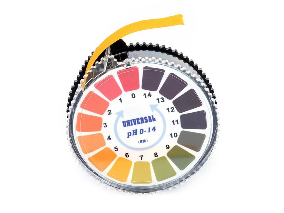 Papel Teste De Ph 5m/rolo Para Água E Saliva Com Tiras Medidor De Nível Ph
