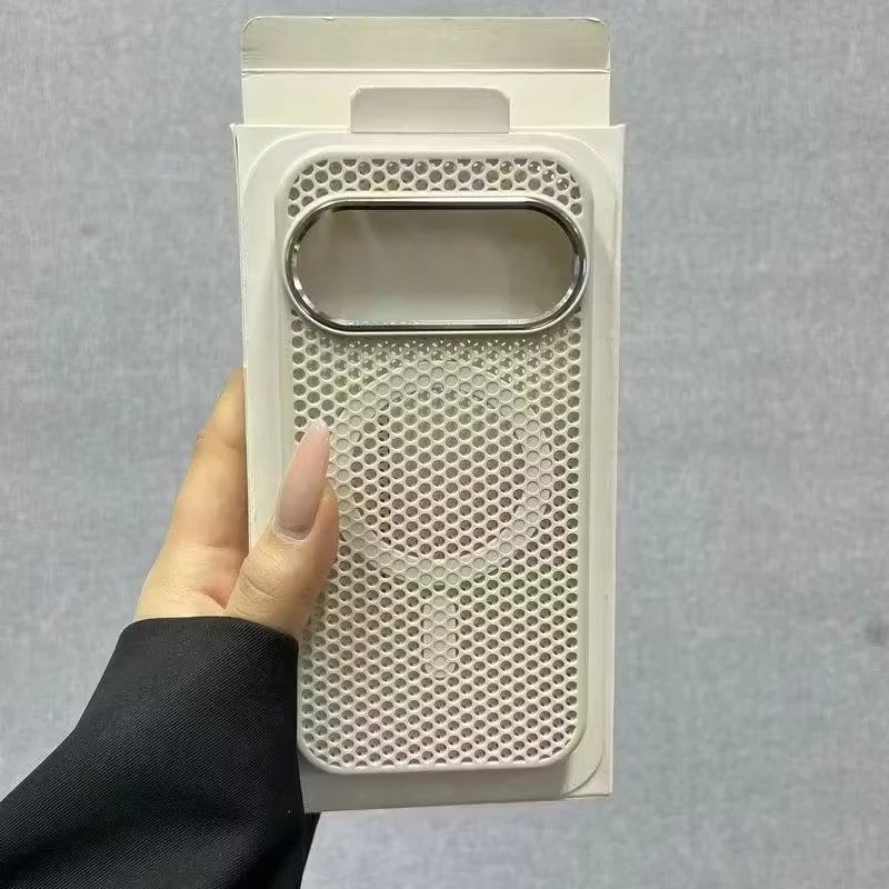 (pixel 10 Pro Branco) Capa Protetora Magnética Com Tela De Resfriamento E Proteção Para A Lente.
