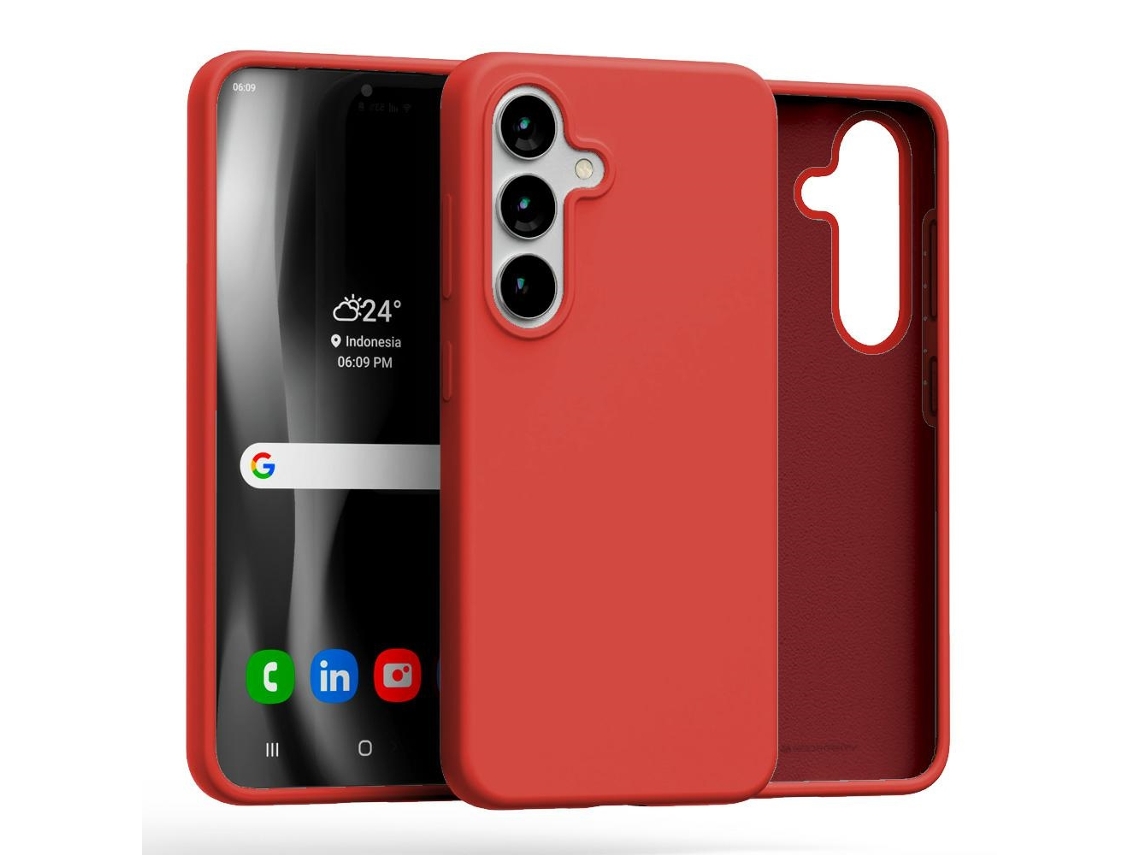 Capa De Mercúrio Em Silicone Para Samsung Galaxy S25 S931 Proteção De Alta Qualidade