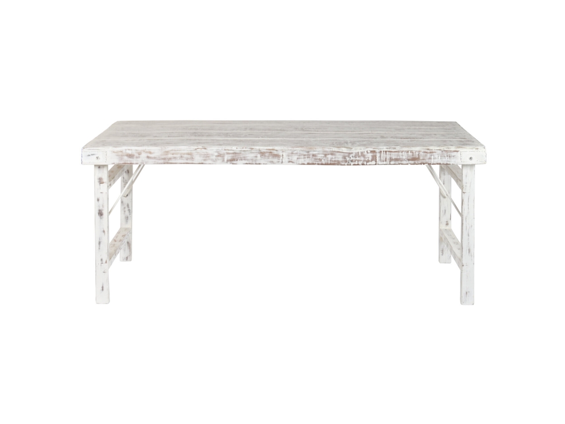 Mesa de Jantar Dobrável de Madeira Reciclada ALEXANDRA HOUSE LIVING (180x90x76cm)