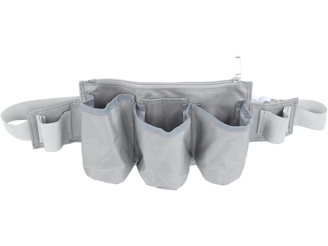 Cinto para ferramentas de jardim com 6 bolsas e 2 alças, tecido Oxford impermeável, bolsa ajustável para ferramentas de jardim.