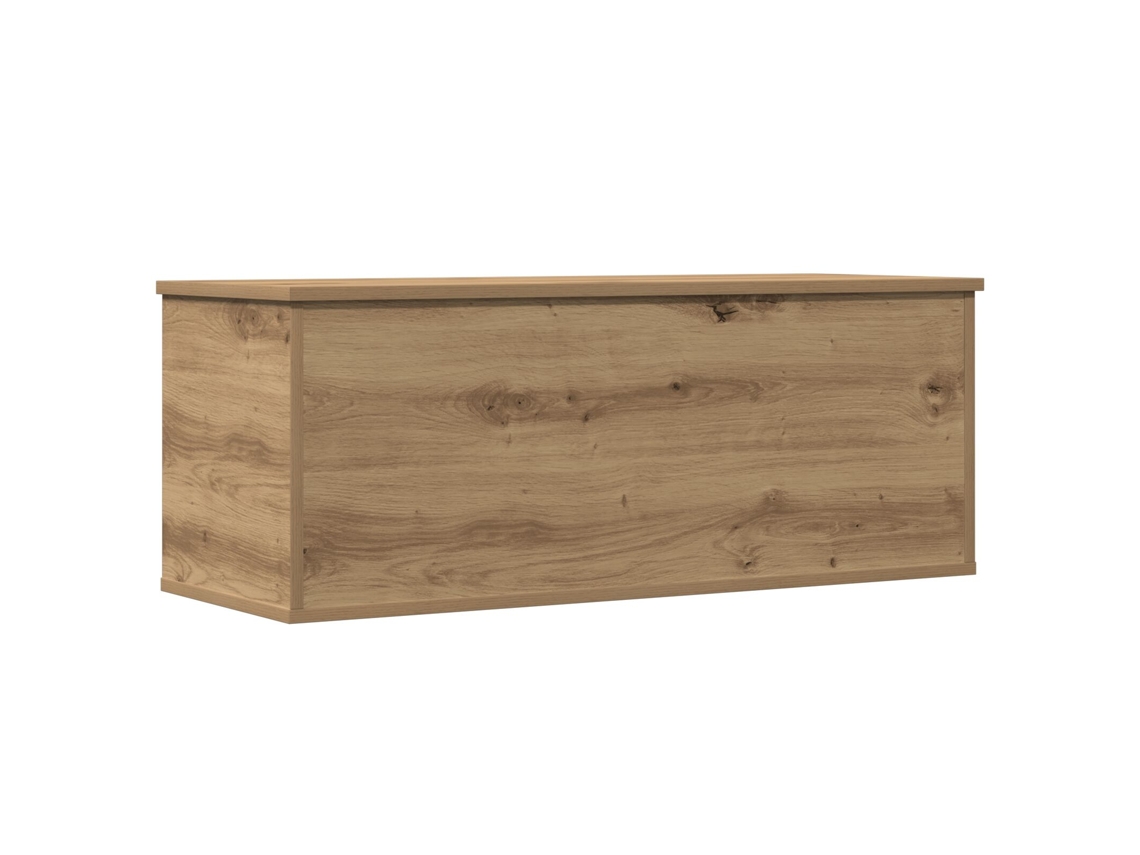Vidaxl Caixa De Armazenamento Carvalho Artesanal 90 X 35 X 35 Cm